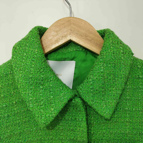 マンゴー MNG cropped tweed jacket クロップド ツイード ジャケット レディース import:XS